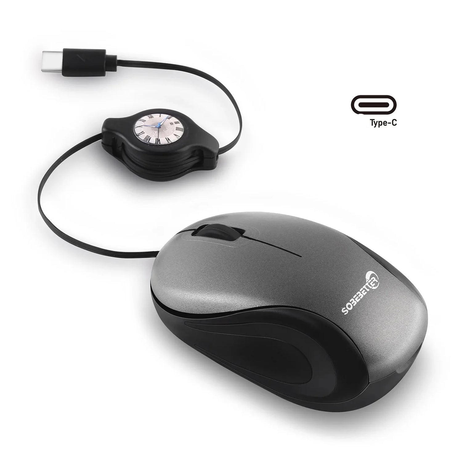 USB Type C Retractable Mouse  Compact Travel Design - Product detail 15