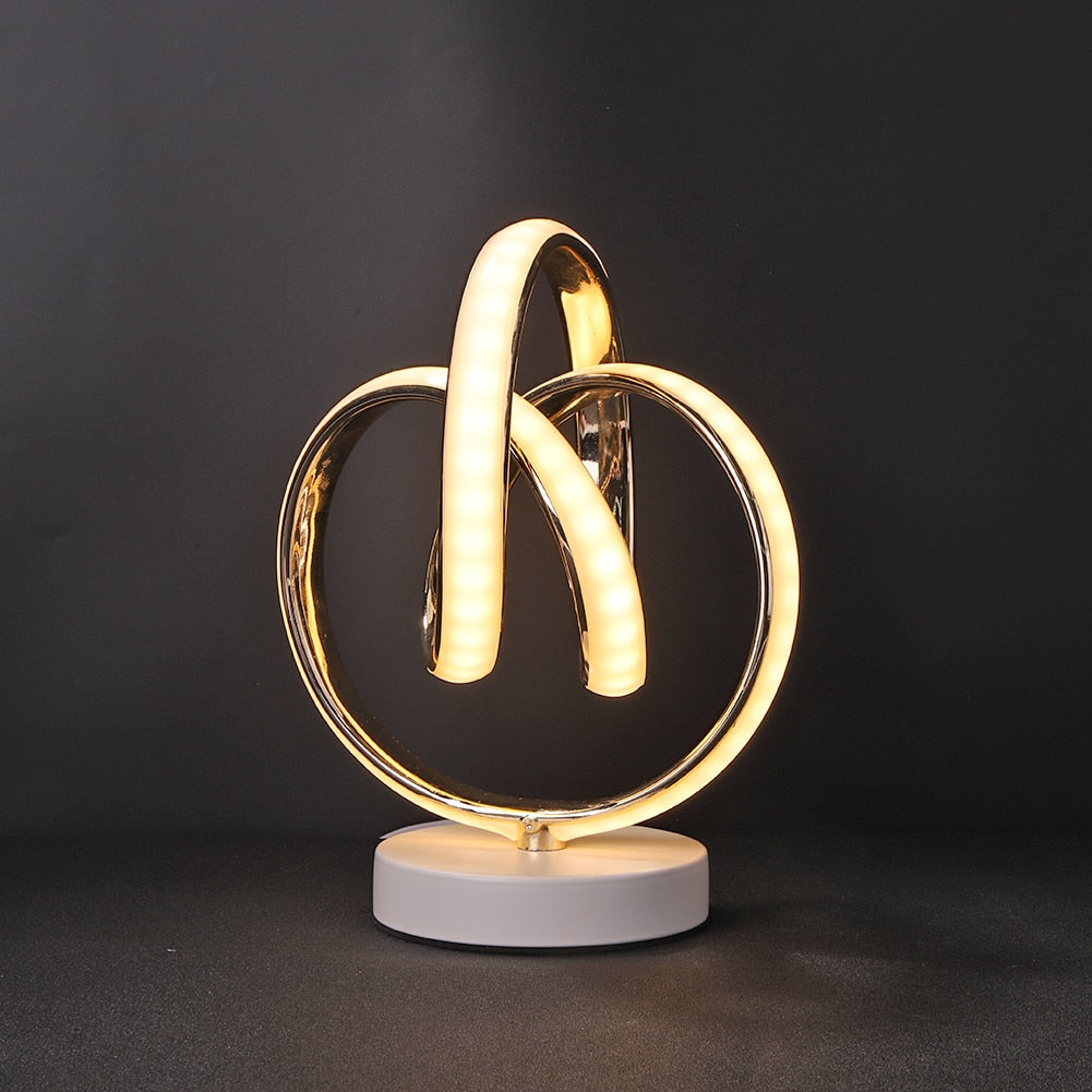 Modern LED Table Lamp Spiral Aluminum Design - Product detail 8