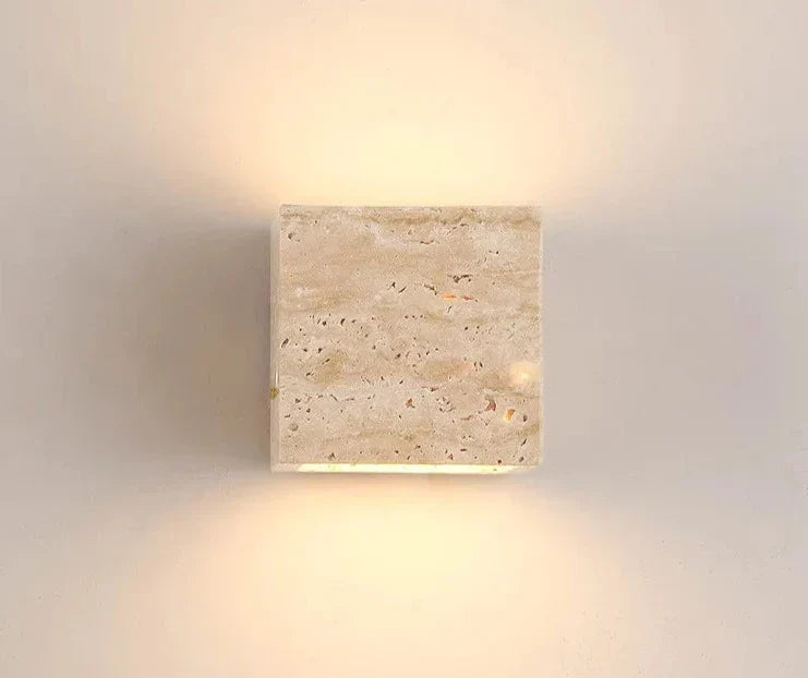 Modern Stone Wall Light Natural Travertine Finish - Product detail 12