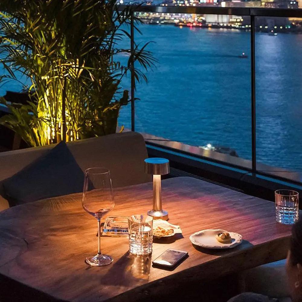 Modern Table Lamp Brushed Gold LED Design - Product detail 10