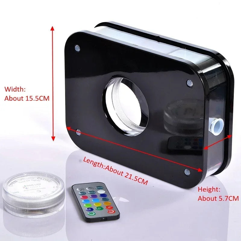 Modern Portable Hookah LED Illuminated Acrylic Design - Product detail 12