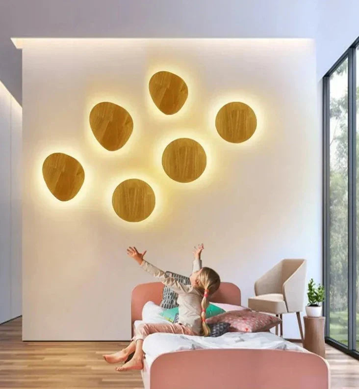 Modern Wooden Wall Light Natural Aluminum Finish - Product detail 21