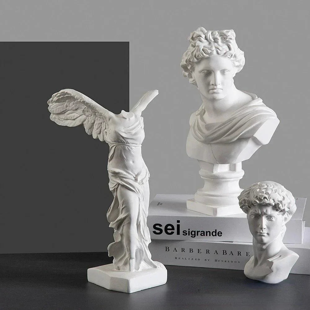 Greek Victory Statue Classical White Resin Sculpture - Product detail 4