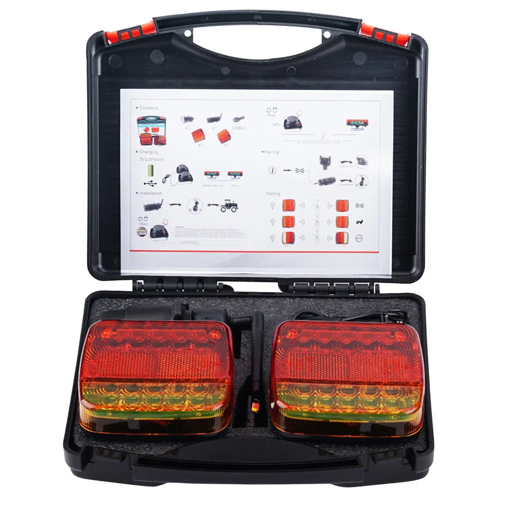 Wireless LED Trailer Lights  Magnetic Mount with Dual Color Signal - Product detail 12