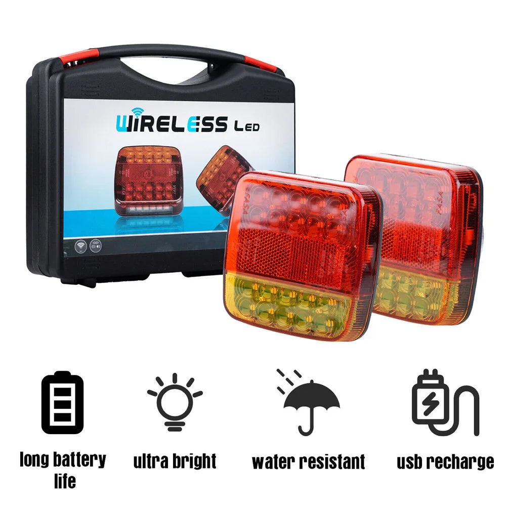 Wireless LED Trailer Lights  Magnetic Mount with Dual Color Signal - Product detail 4