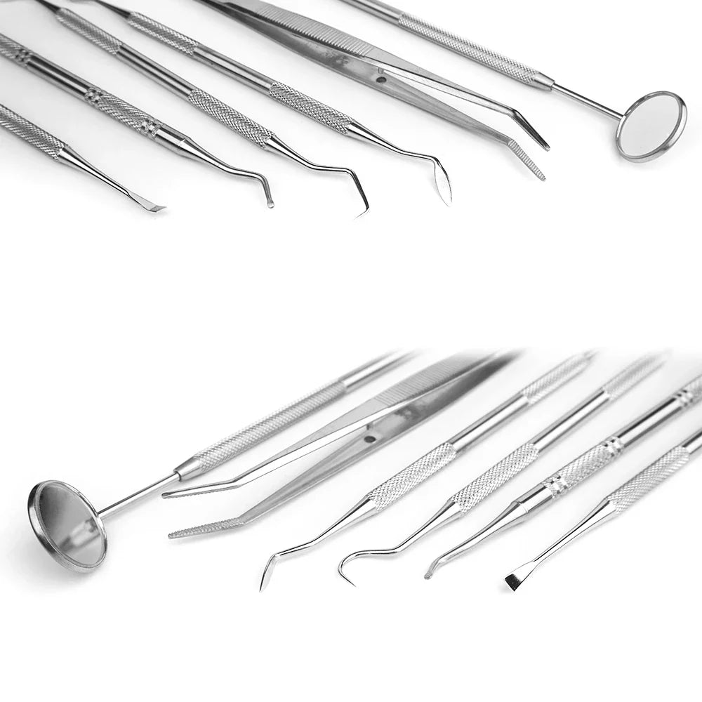 Professional Dental Care Set  6-Piece Stainless Steel Tartar Removal Tools - Product example