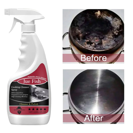 Professional Cooktop Cleaner  Heavy Grease  Grime Remover Spray - Product showcase