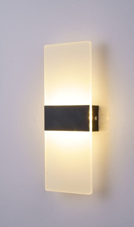 Modern Wall Sconce Minimalist Acrylic Panel with Gold Accent - Product detail 10