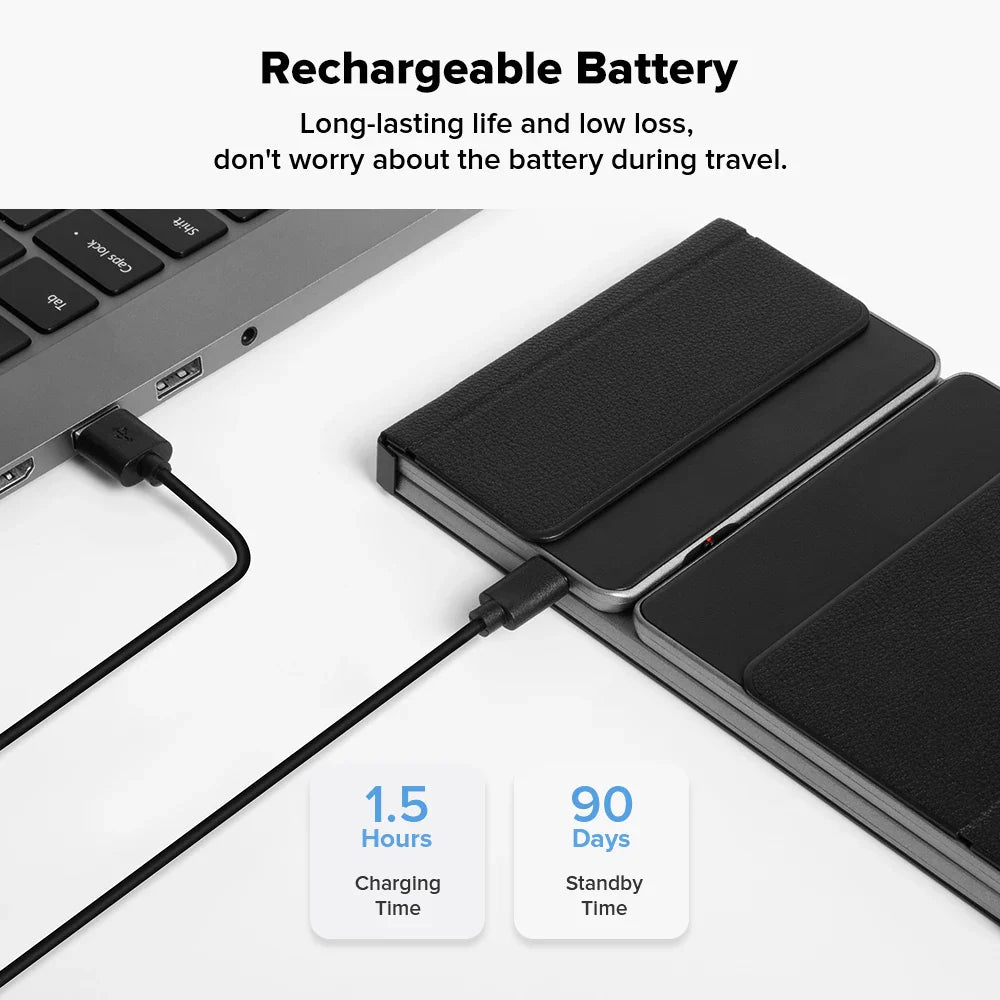 Wireless Foldable Keyboard  Dual Mode With Touchpad - Product example