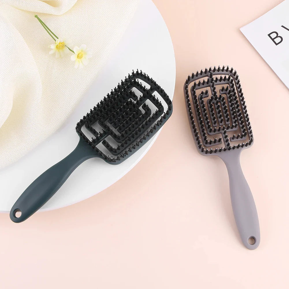 Professional Detangling Brush  Curved Vented Design - Product detail 4