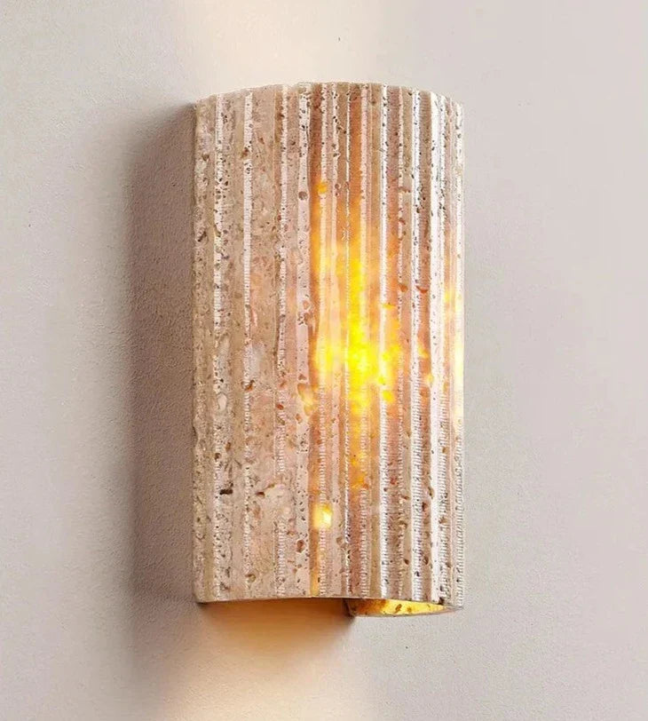 Modern Stone Wall Lamp Natural Textured Surface - Product detail 11