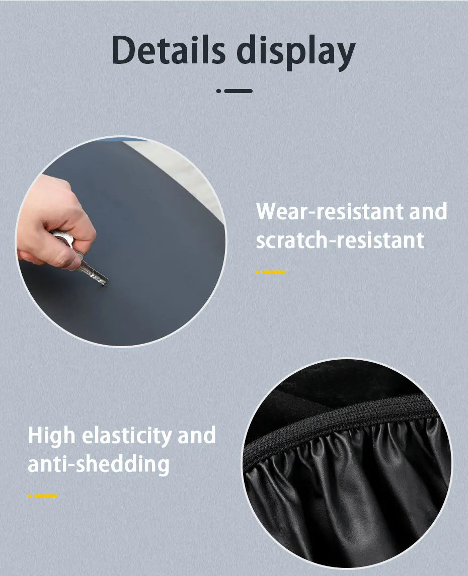 Motorcycle Seat Cover  Universal Elastic Waterproof Leather Design - Product detail 10