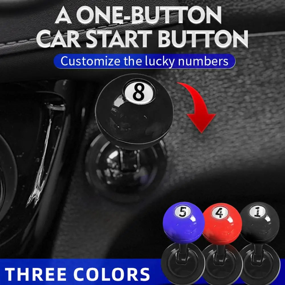 Car Start Button Joystick Billiard Ball Design Push Start Cover - Product detail 5