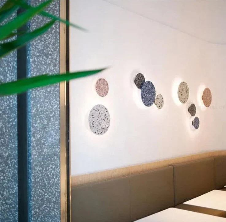 Modern Marble Wall Light Contemporary Round LED Sconce - Product detail 14