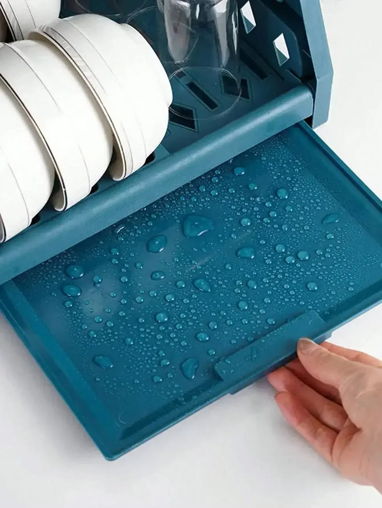 Kitchen Dish Drying Rack 2-Tier Stainless Steel Design - Product detail 6