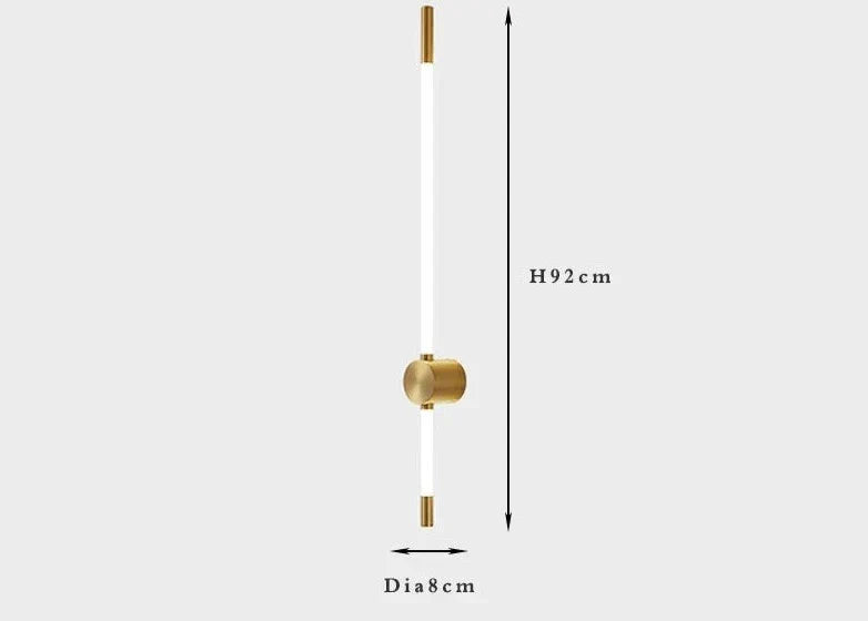 Modern LED Wall Light Linear Brass and White Design - Product detail 16