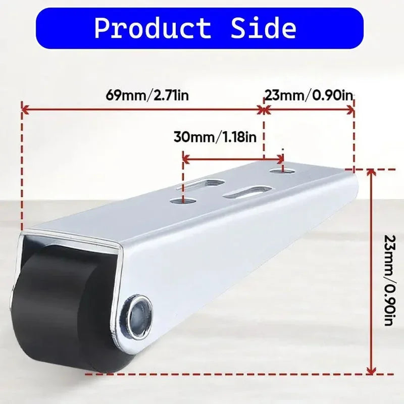 Furniture Moving Wheel Heavy-Duty Steel Bracket With Nylon Casters - Product detail 5