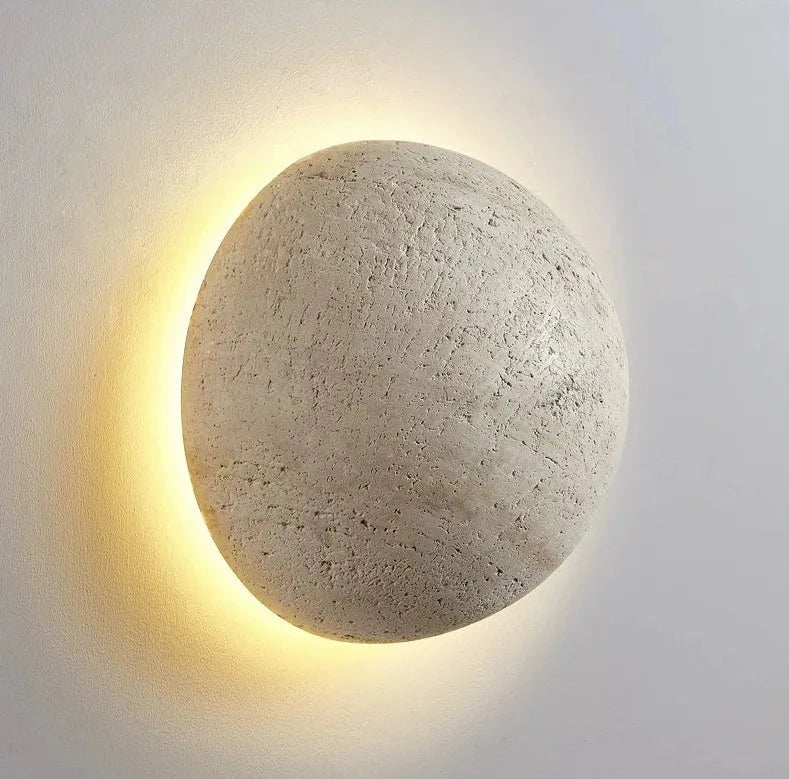 Minimalist Outdoor Wall Light Natural Stone LED Sconce - Product detail 9