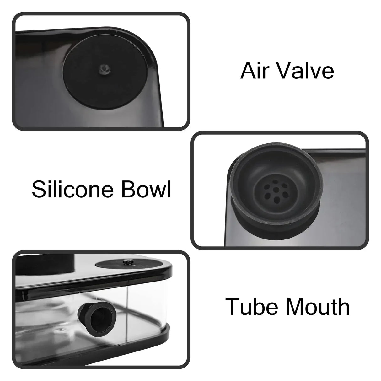 Modern Portable Hookah LED Illuminated Acrylic Design - Product detail 5