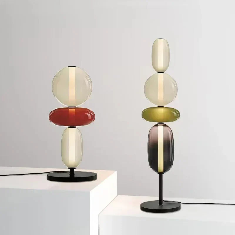 Modern Floor Lamp  Stacked Glass Spheres Design - Product detail 4