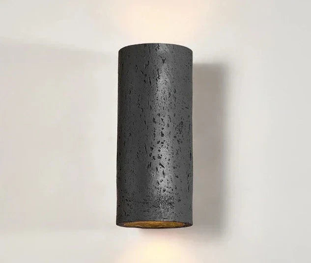 Modern Cement Wall Light Cylindrical Textured Design - Product detail 9