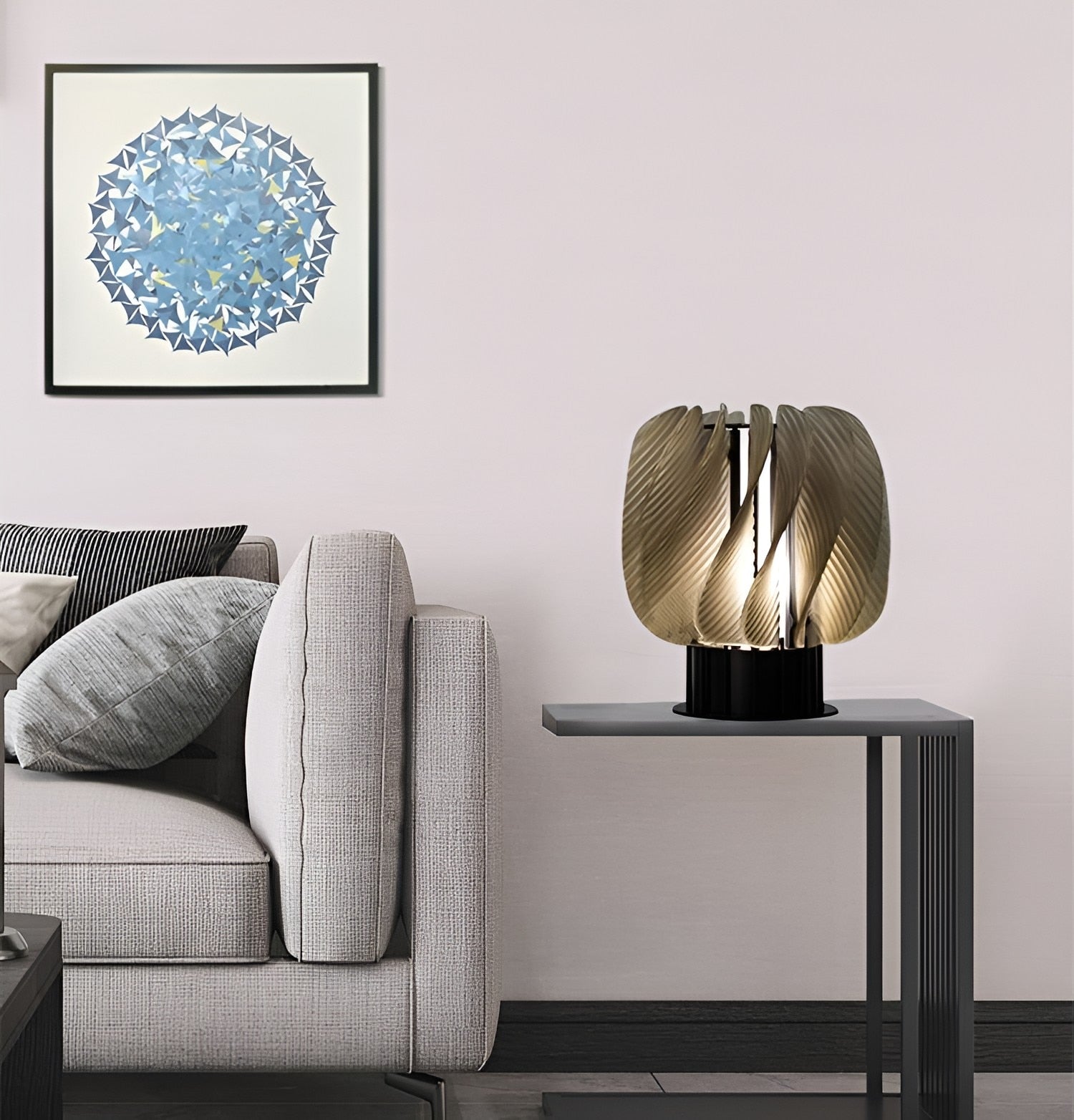 Modern Table Lamp  Sculptural Wave Design - Product detail 6