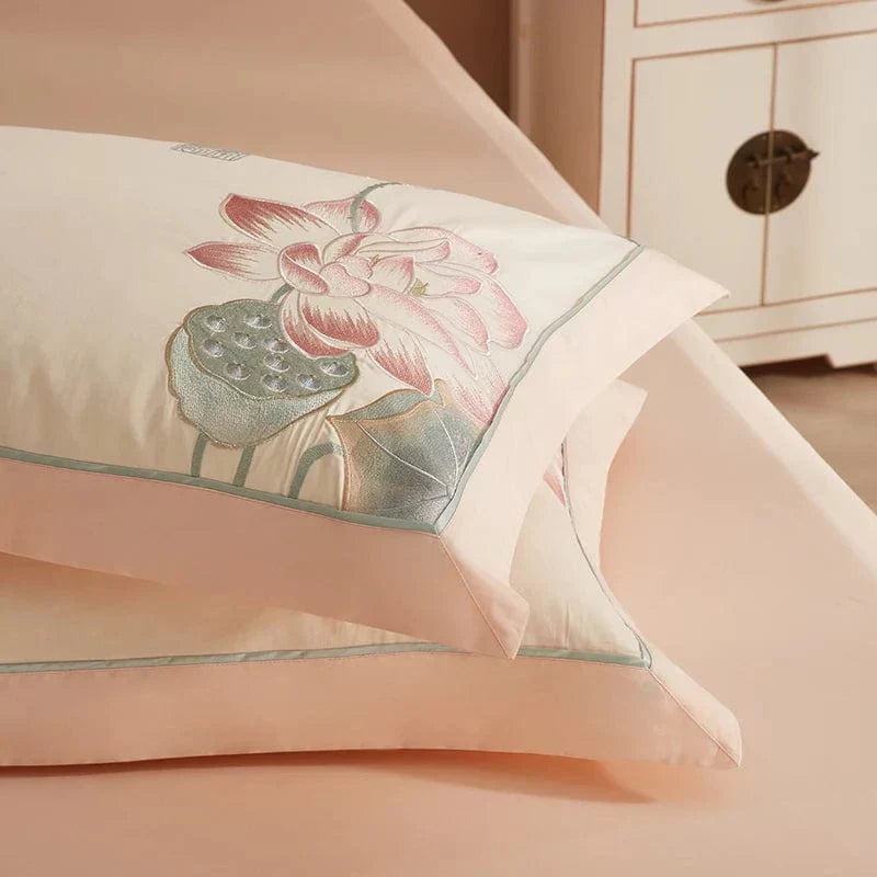 Egyptian Cotton Duvet Set  Lotus Floral Pattern - Product detail 6