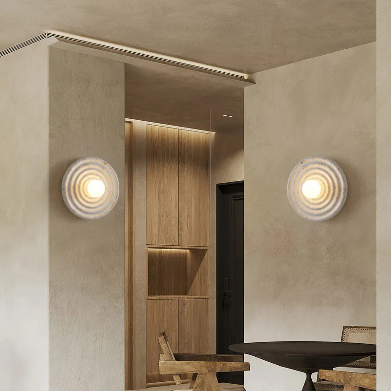 Minimalist Wall Light Nordic Ripple Effect Design - Product detail 4