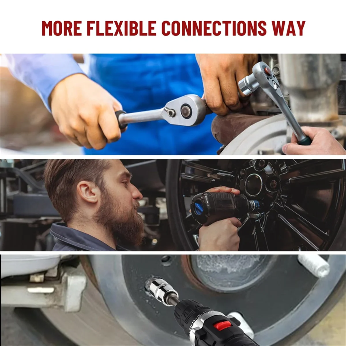 Professional Screw Extractor Set Heat-Treated Chrome-Moly Steel - Product showcase