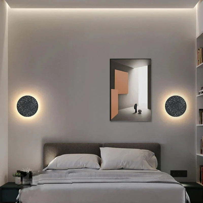 Modern Marble Wall Light Contemporary Round LED Sconce - Product detail 5