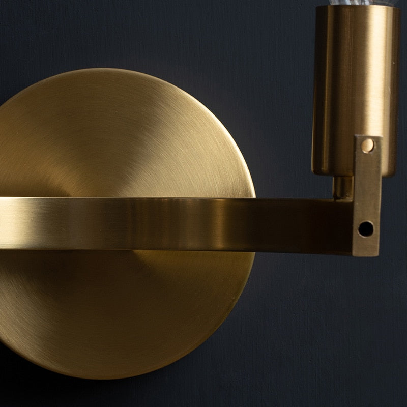 Modern Wall Sconce Crystal Glass with Gold Base - Product detail 5