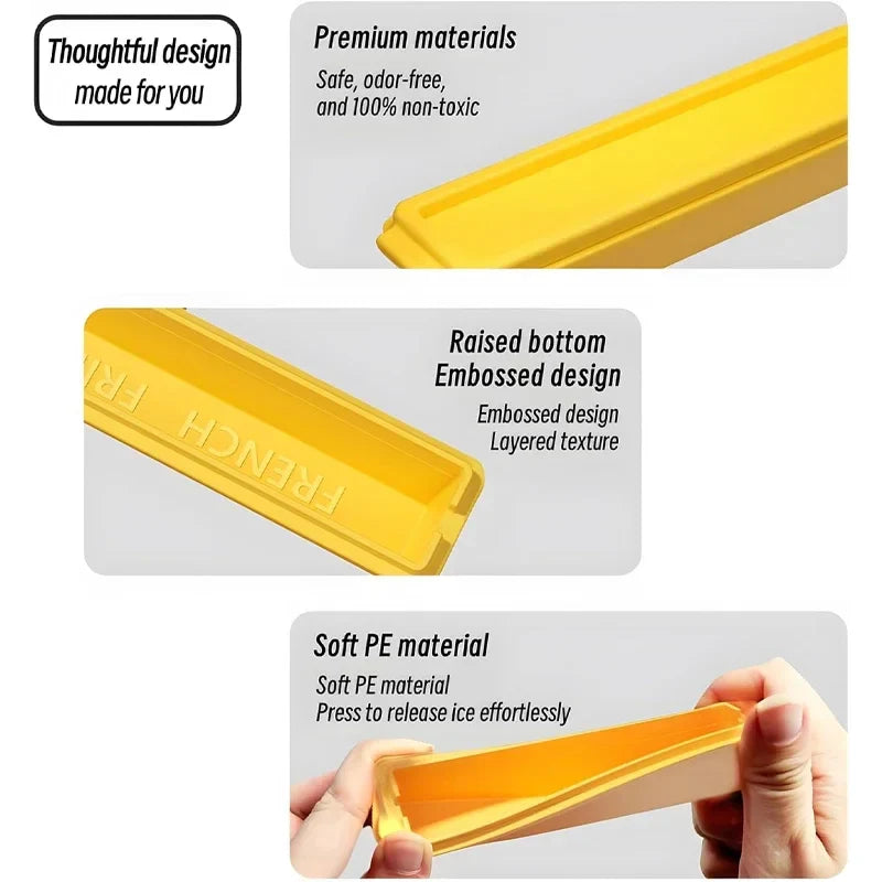 Long Ice Stick Mold Slim Silicone French Fries Design - Product detail 5