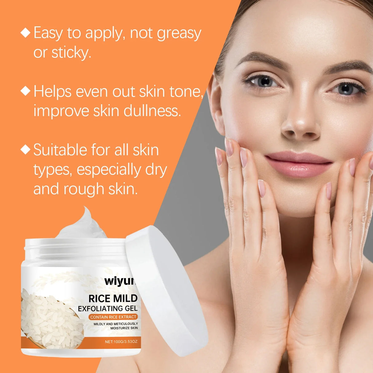 Rice Extract Exfoliating Gel  Gentle Pore Cleansing Formula - Product detail 5
