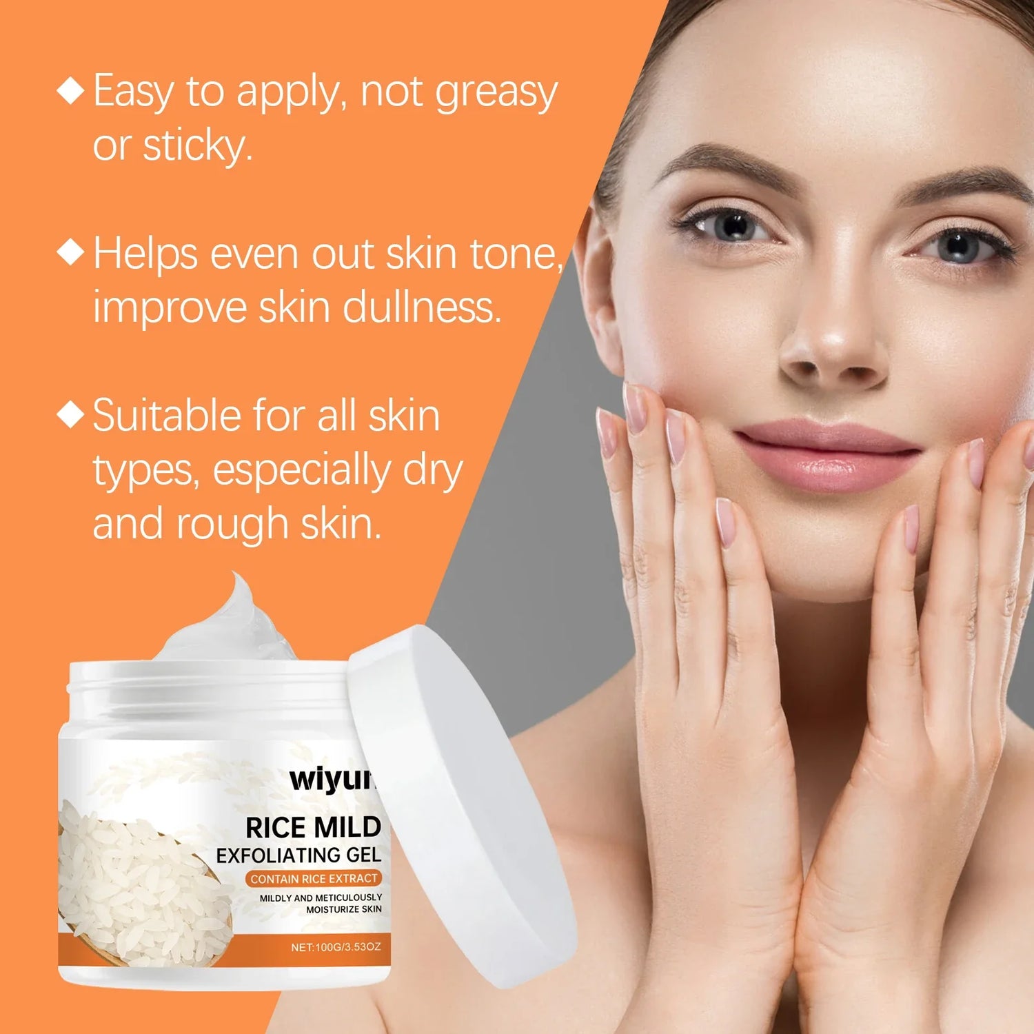 Rice Extract Exfoliating Gel  Gentle Pore Cleansing Formula - Product detail 5