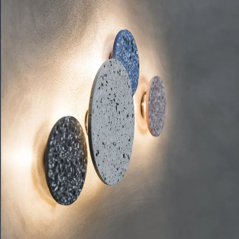 Modern Marble Wall Light Contemporary Round LED Sconce - Product detail 6