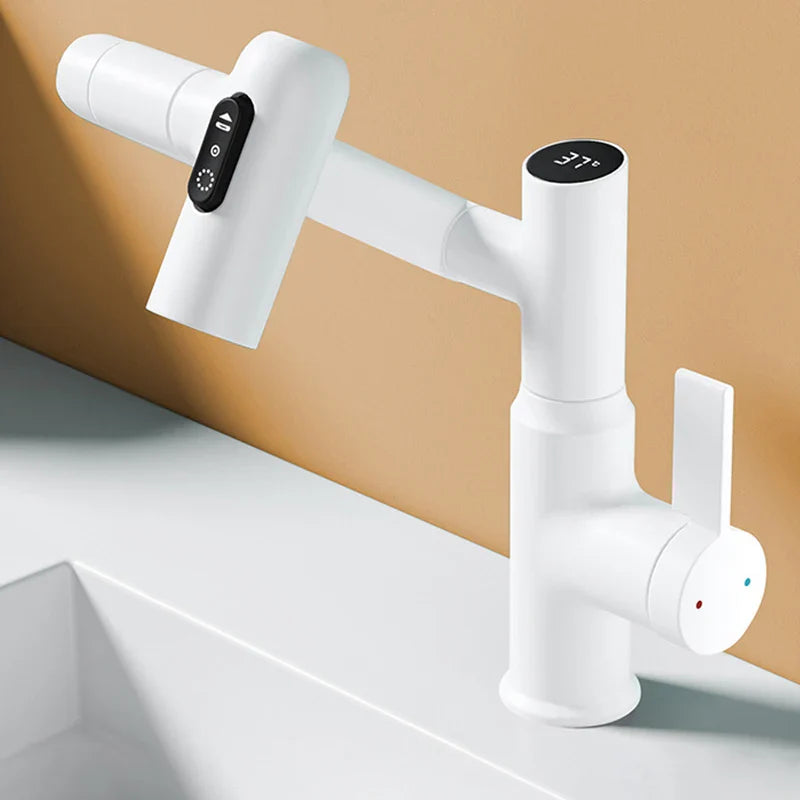 Modern Pull Out Basin Faucet Smart LED Temperature Display - Product detail 17