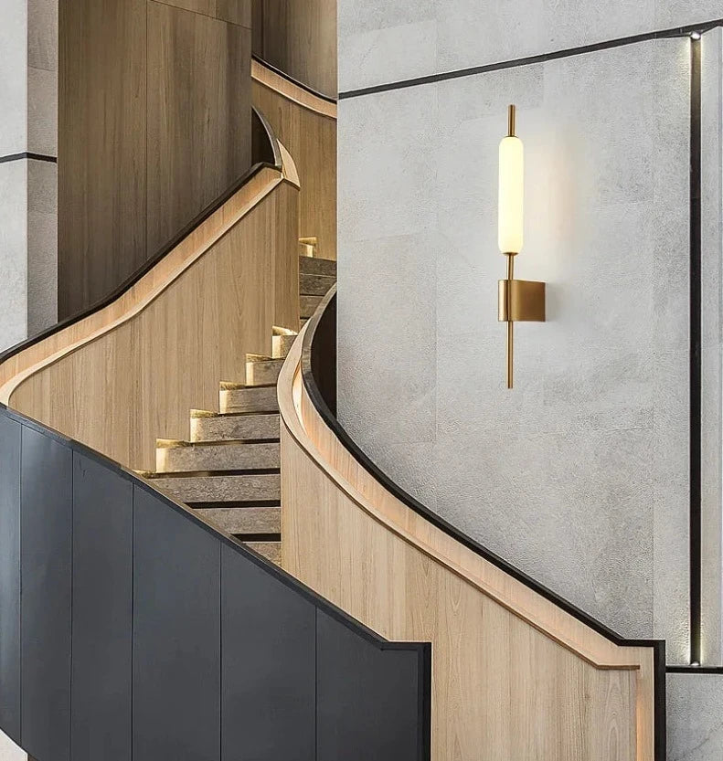 Modern LED Wall Sconce  Brushed Gold Linear Design - Product example