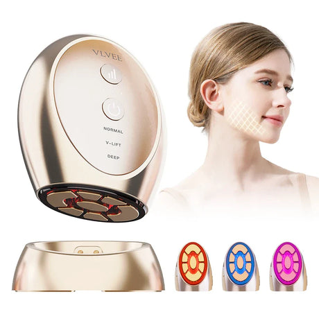 Heated Face Sculpting Tool  3-Speed Vibration Massage System - Product showcase