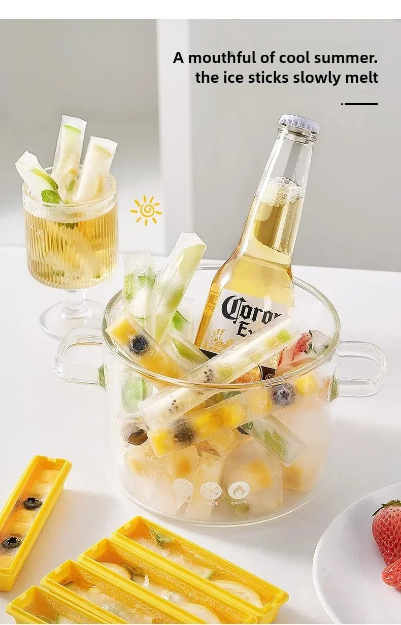 Long Ice Stick Mold Slim Silicone French Fries Design - Product detail 6