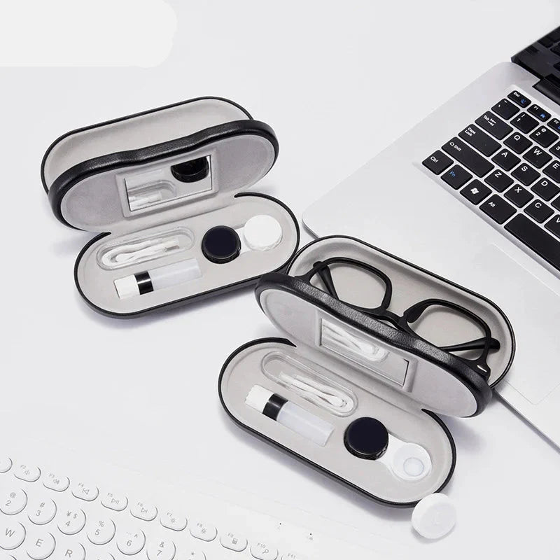 Double Layer Glasses Case Contact Lens Storage System - Product example
