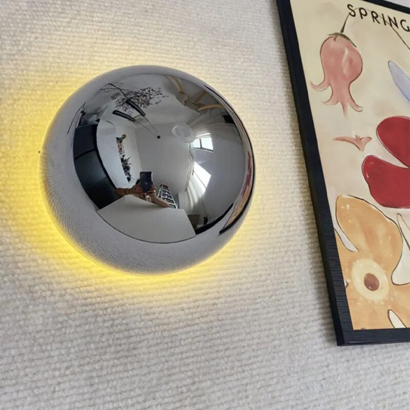 Modern Wall Sconce Metallic Dome Light Fixture - Product detail 6