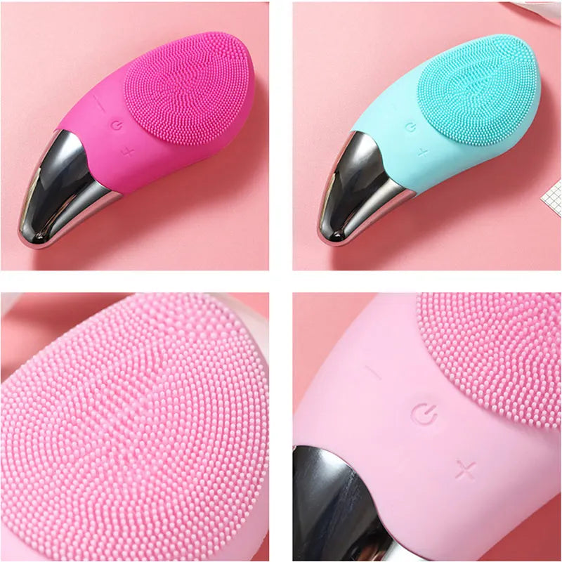 Electric Facial Cleansing Brush  6-Speed Ultrasonic Silicone - Product detail 4