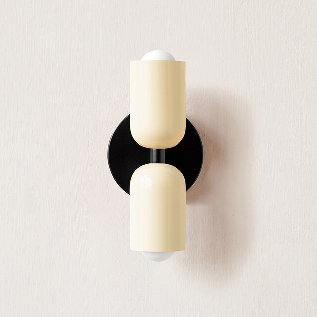 Modern LED Wall Sconce Dual Head Cream Design - Product example