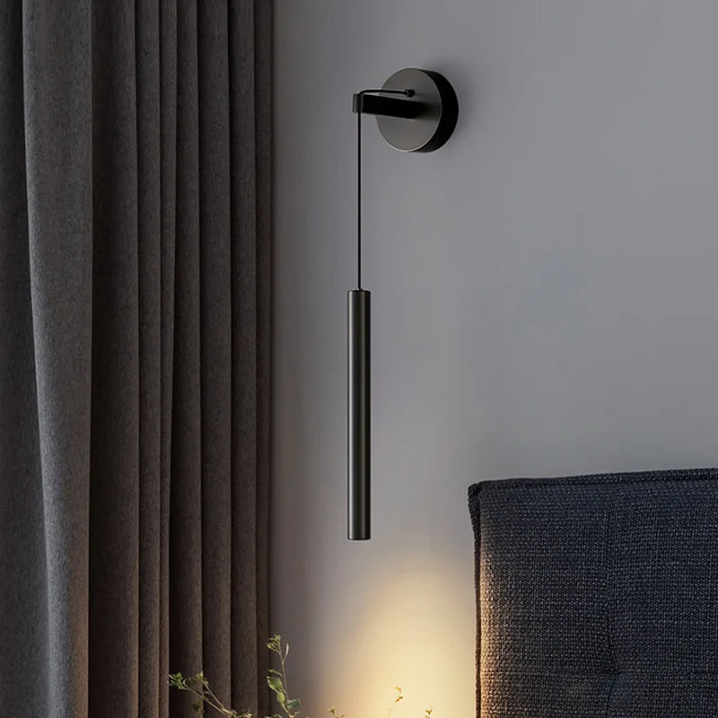 Modern Wall Reading Light Slim Copper LED Sconce - Product example