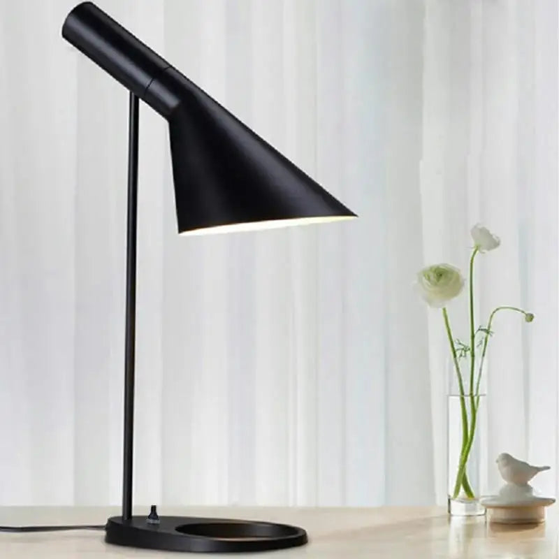 Modern Metal Table Lamp Adjustable Angled Design - Product example