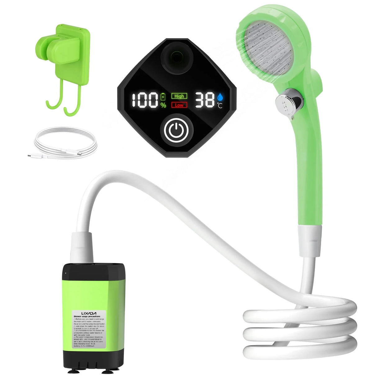 Portable Digital Shower Pump  Smart Battery-Powered Camping System - Product detail 5