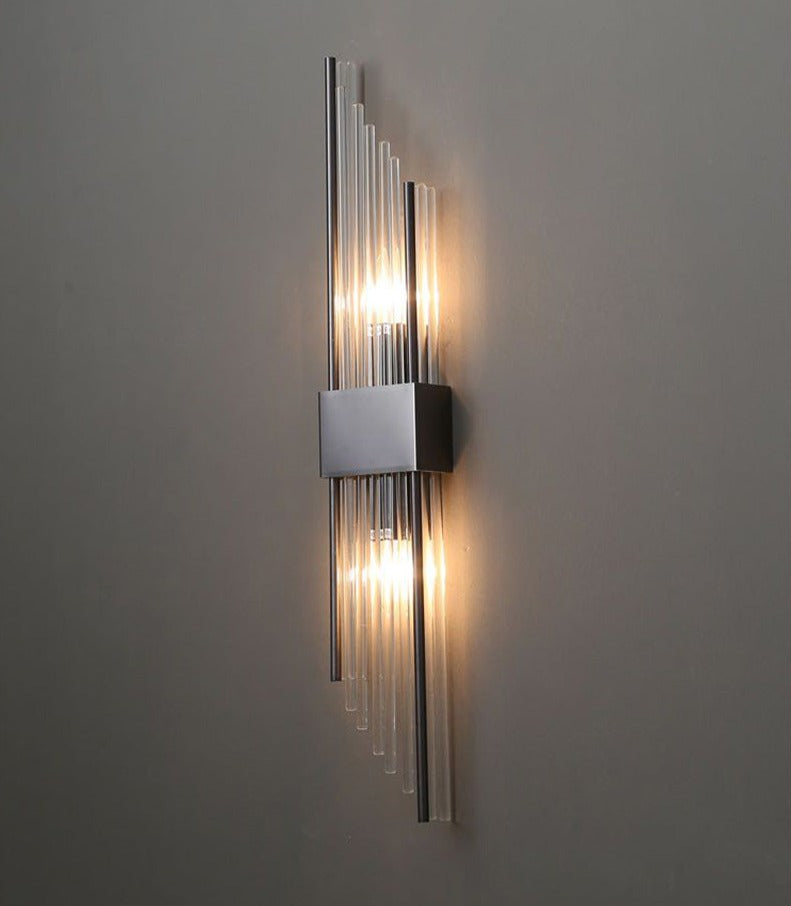 Modern Crystal Wall Lamp Gold Finish Metal Sconce - Product detail 15