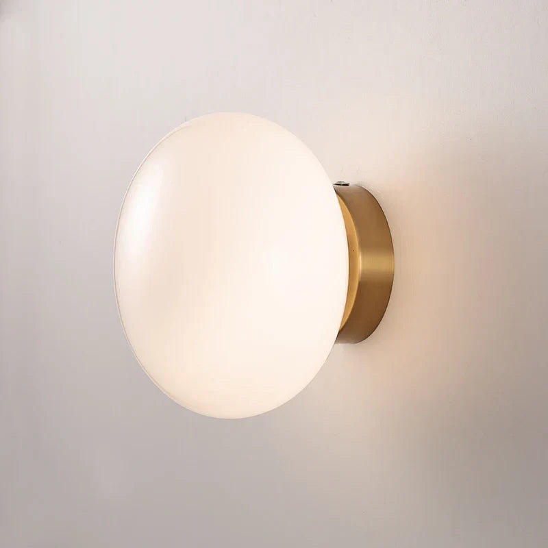Modern Wall Light Brass Glass Disc Design - Product detail 8