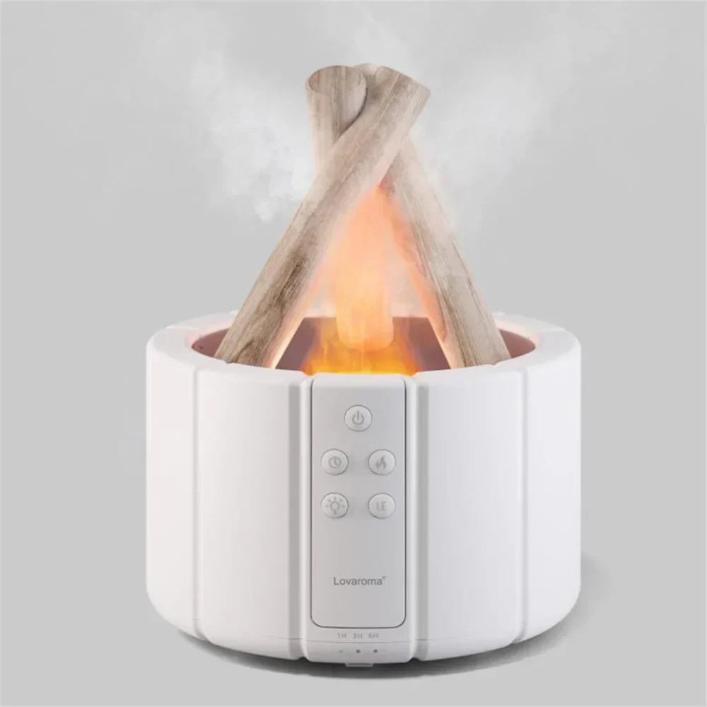 Ambient Diffuser Lamp  Flame Effect Humidifier with Remote - Detailed view