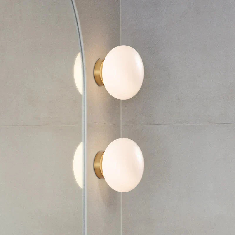 Modern Wall Light Brass Glass Disc Design - Product detail 7